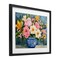Stupell Industries Indigo Chinoiserie Flower Vase Framed Print Under Glass, design by Petal Prints Design